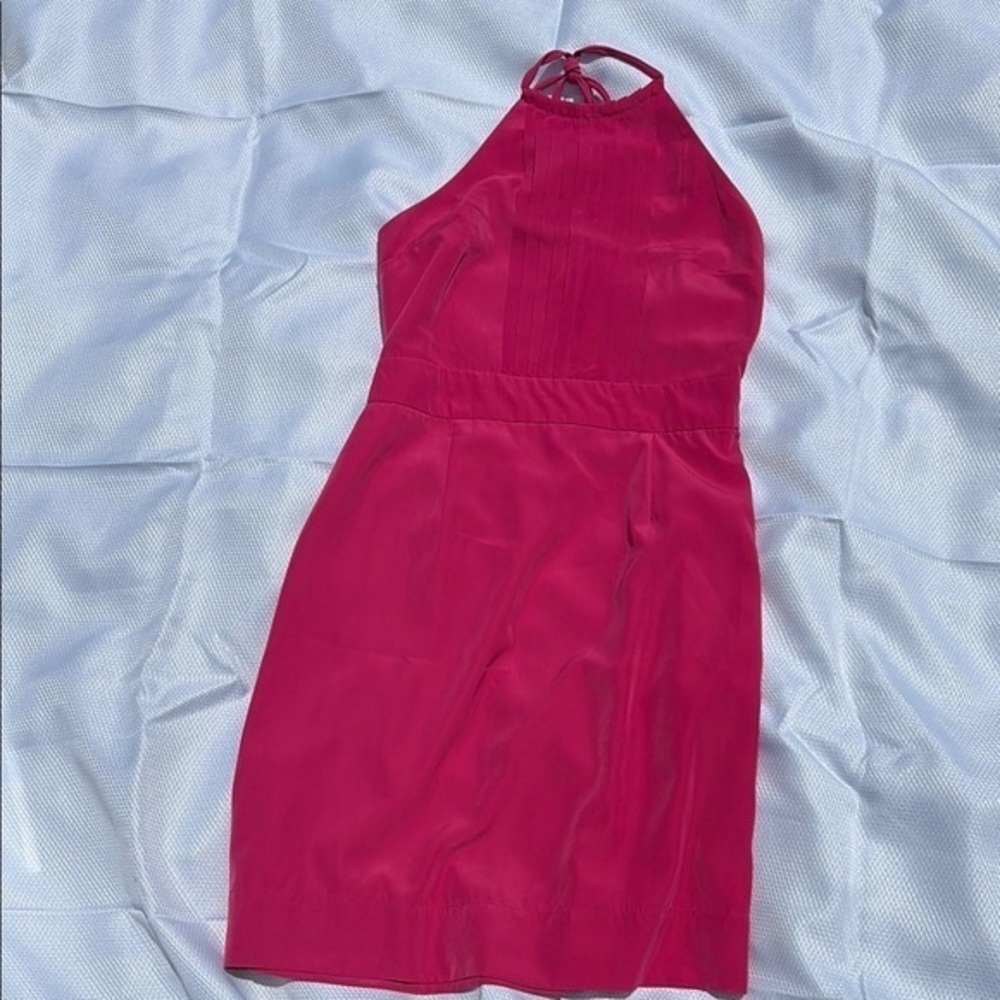 Banana Republic Vibrant Pink Backless Dress
